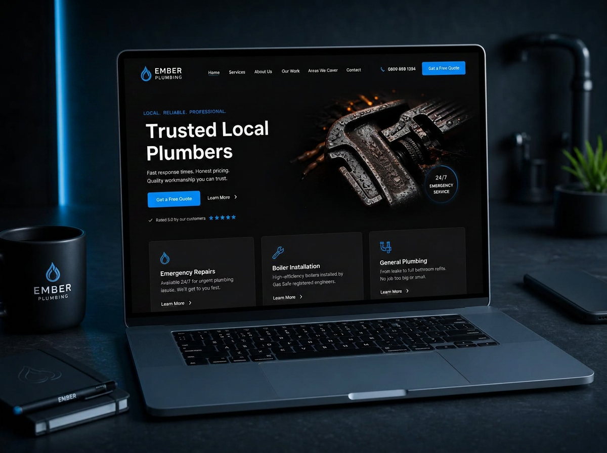 Plumbing Company website redesign