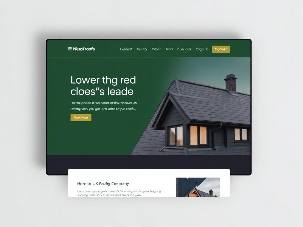 Roofing Company website redesign